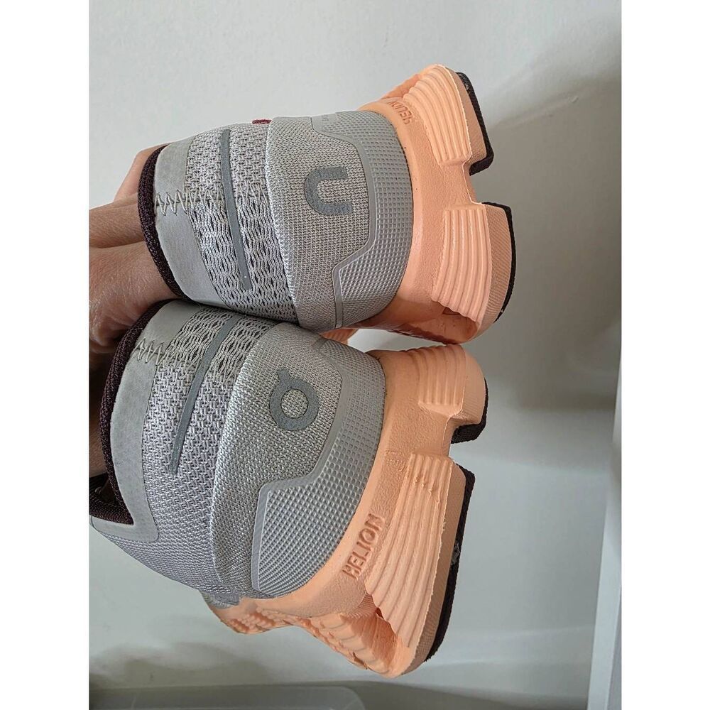 On Cloud X Silver Almond Mixed Sport Running Shoes W9 - Picture 7 of 10